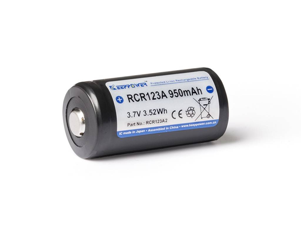 KEEPPOWER, Li-Ionen-Akku RCR123A 16340, 950mAh, 3,6V - 3,7V, PCB/BMS, zuverlässig, sicher, leistungsstark-0