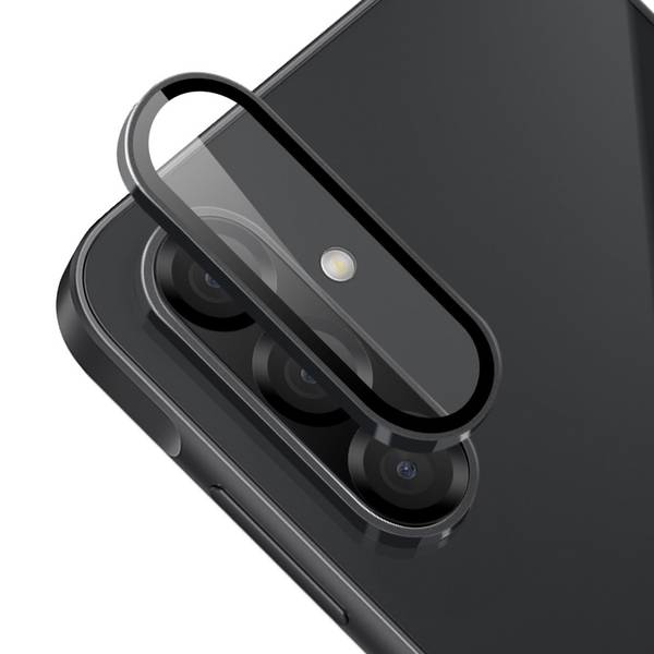 Für Samsung Galaxy A26 / A36 / A56 Aluminium Schutz Ring Kamera + H9 Tempered Hart Glas Schwarz