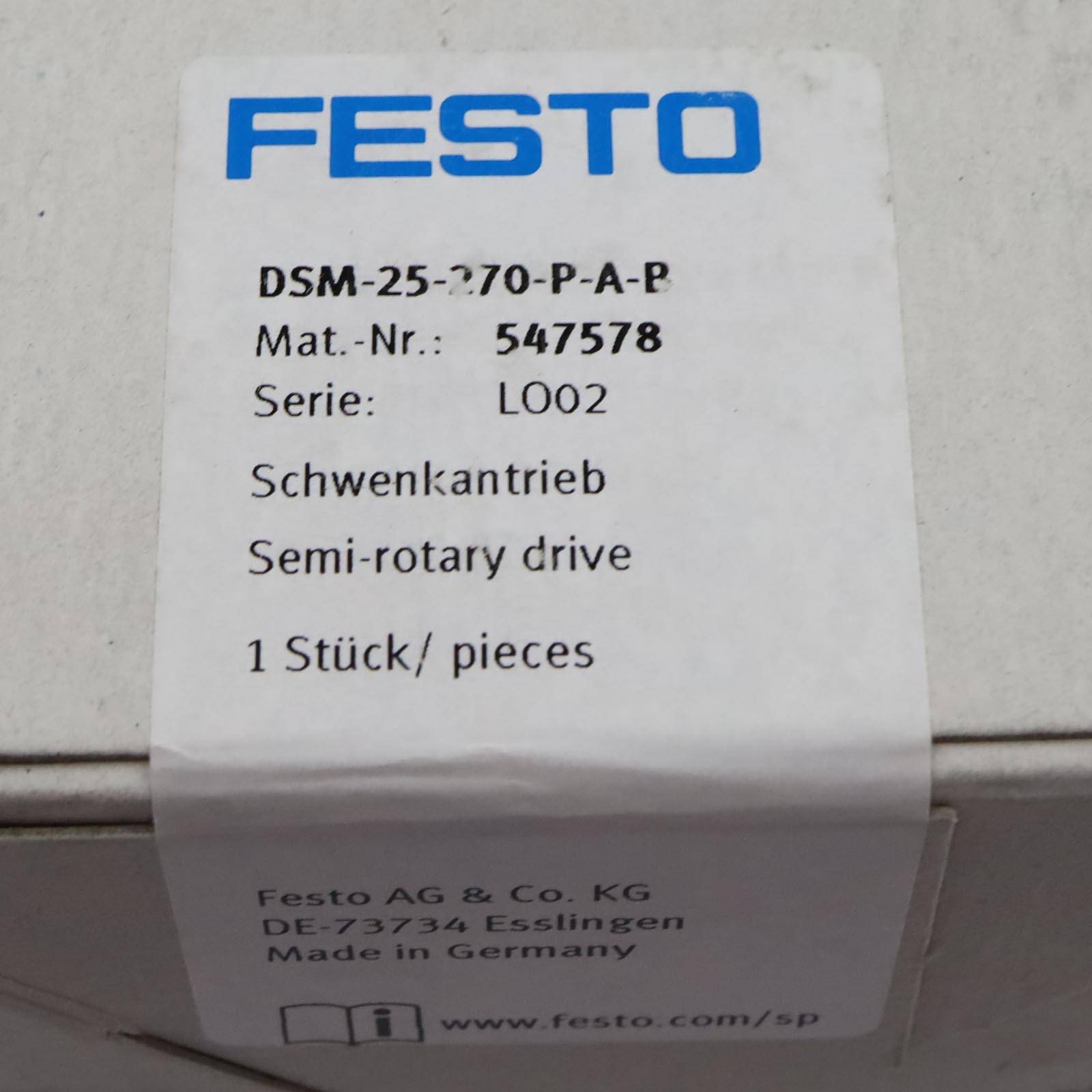 Festo Schwenkantrieb DSM-25-270-P-A-B 547578 SIE-1