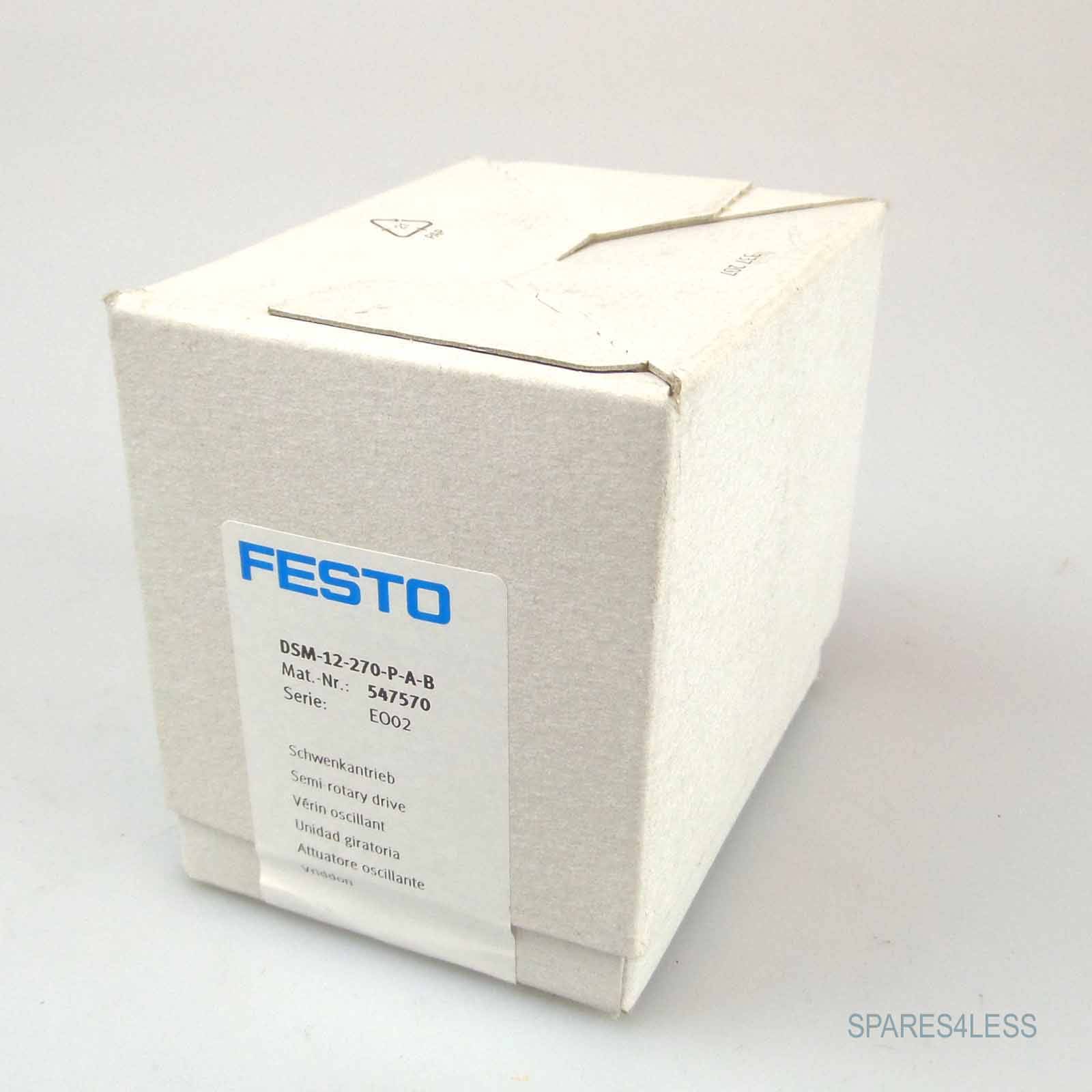 FESTO DSM-12-270-P-A-B Semi-rotary drive, P/n: 547570-0