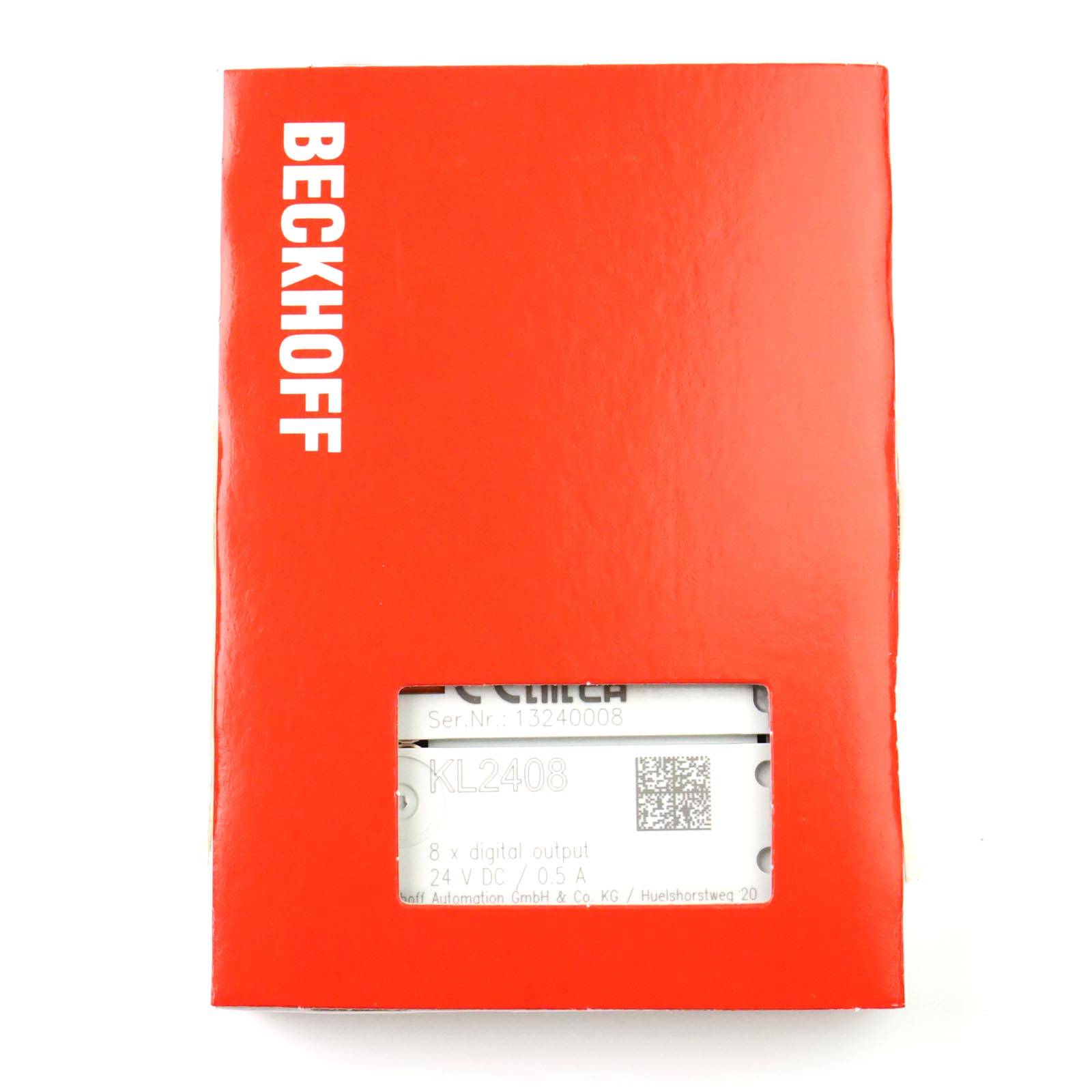 Beckhoff KL2408, Busklemme, 8-Kanal-Digital-Ausgang, 24V DC, 0,5A, 1-Leiteranschluss-1