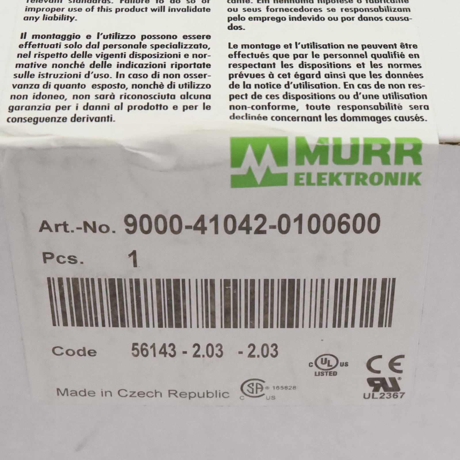 MURR ELEKTRONIK Lastkreisüberwachung MICO 2.6 9000-41042-0100600 SIE-1