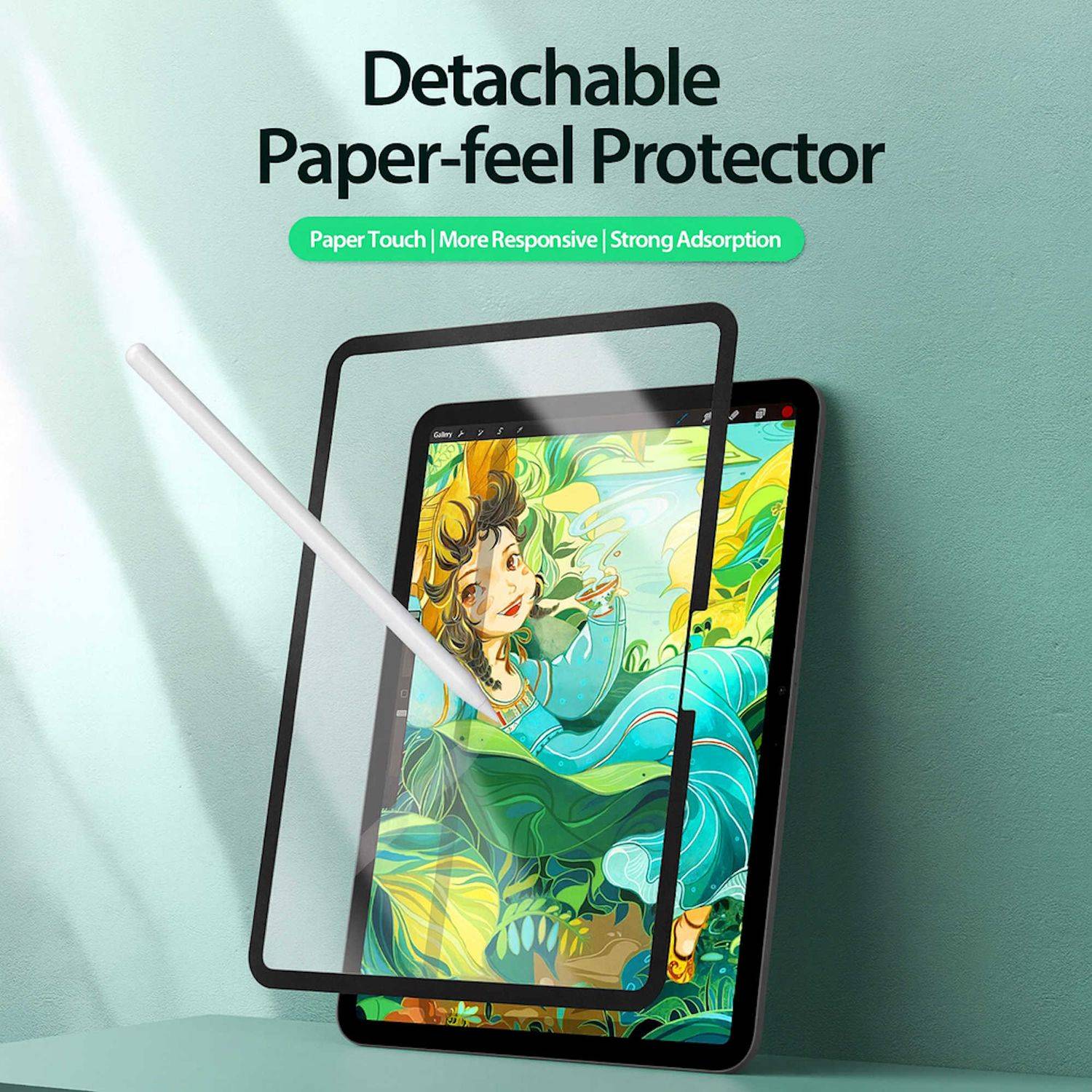 Abnehmbare PaperFeel Papier Folie für Apple iPad 11. Gen A16 2025 / 10.9 2022-1