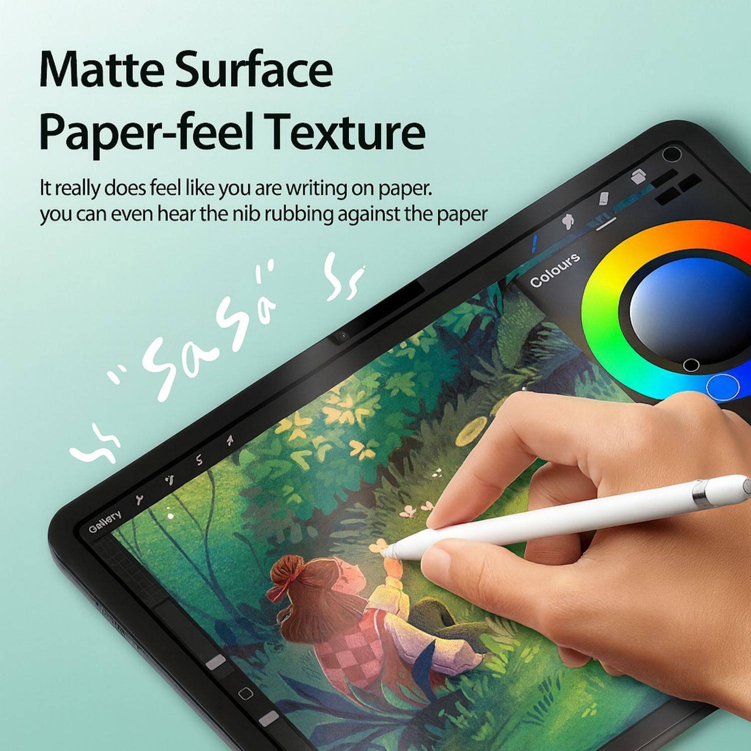Abnehmbare PaperFeel Papier Folie für Apple iPad 11. Gen A16 2025 / 10.9 2022-4