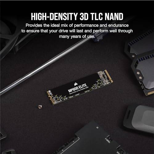 Corsair MP600 ELITE - SSD - verschlüsselt - 1 TB - intern - M.2 2280 - PCIe 4.0 x4 (NVMe)-4