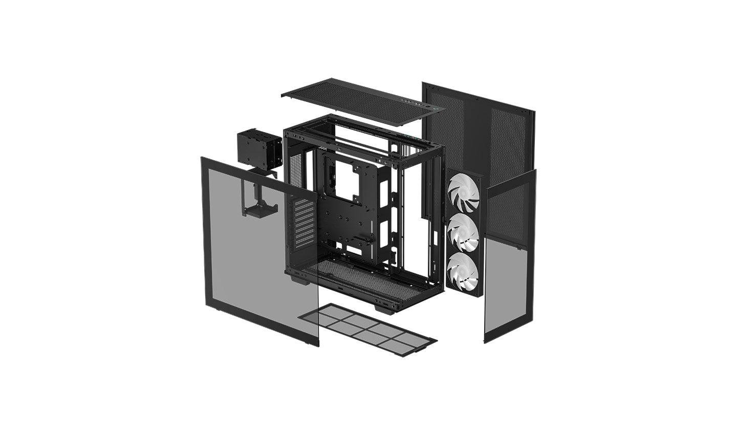 CH780 - Tower - E-ATX - Seitenteil mit Fenster (gehärtetes Glas)-4