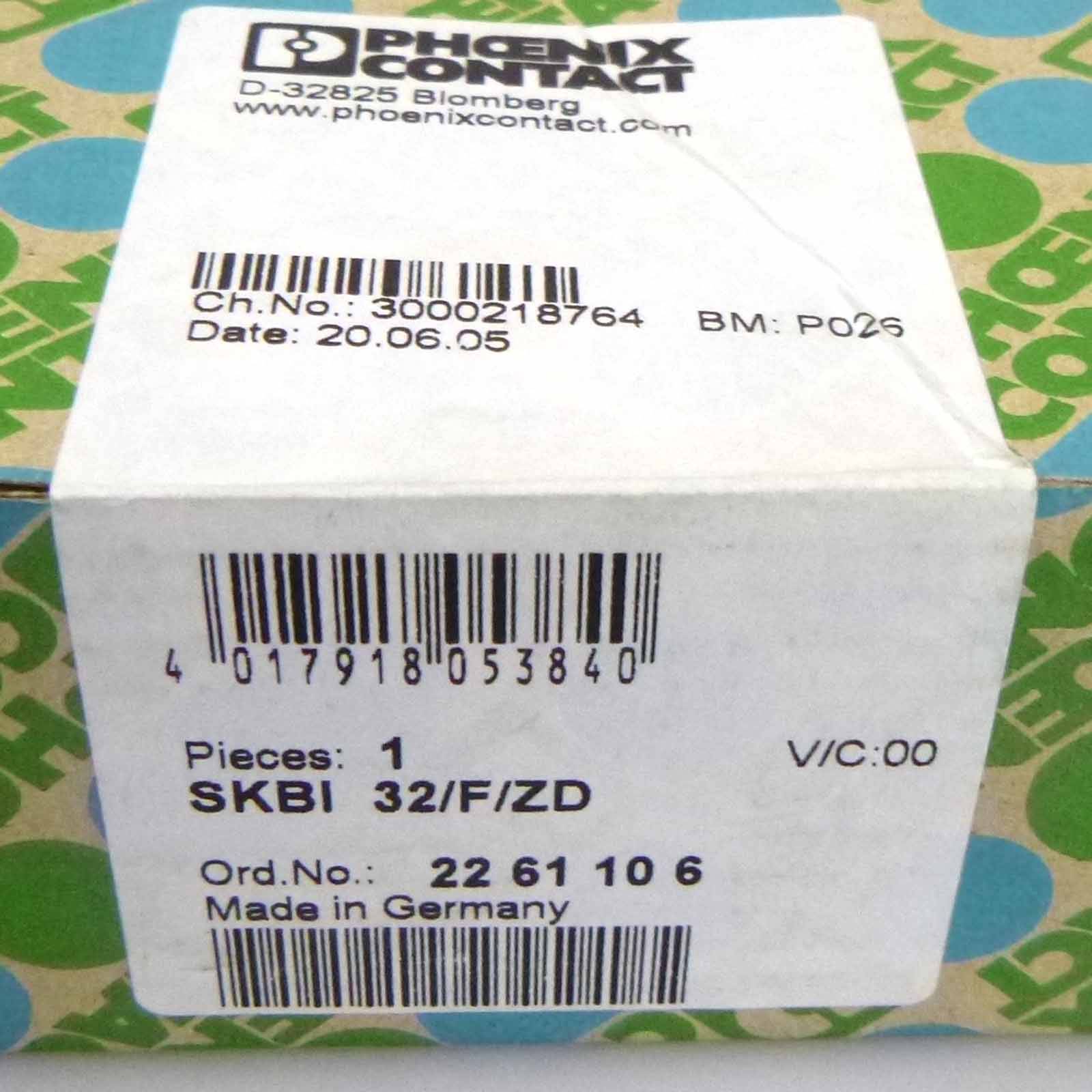 Phoenix Contact Steckkartenblock SKBI 32/F/ZD 2261106 SIE-2