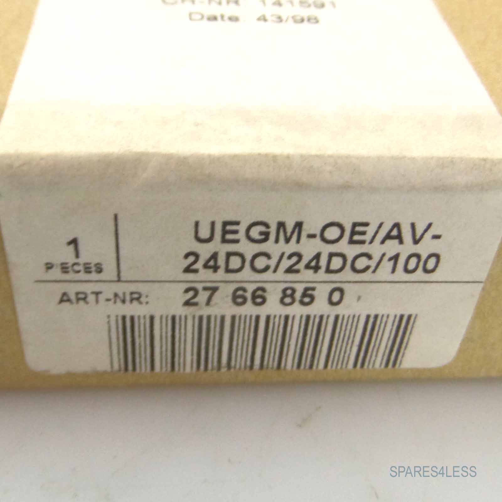 Phoenix Contact Impulsverlängerungsbaustein UEGM-OE/AV-24DC/24DC/100 2766850 SIE-1