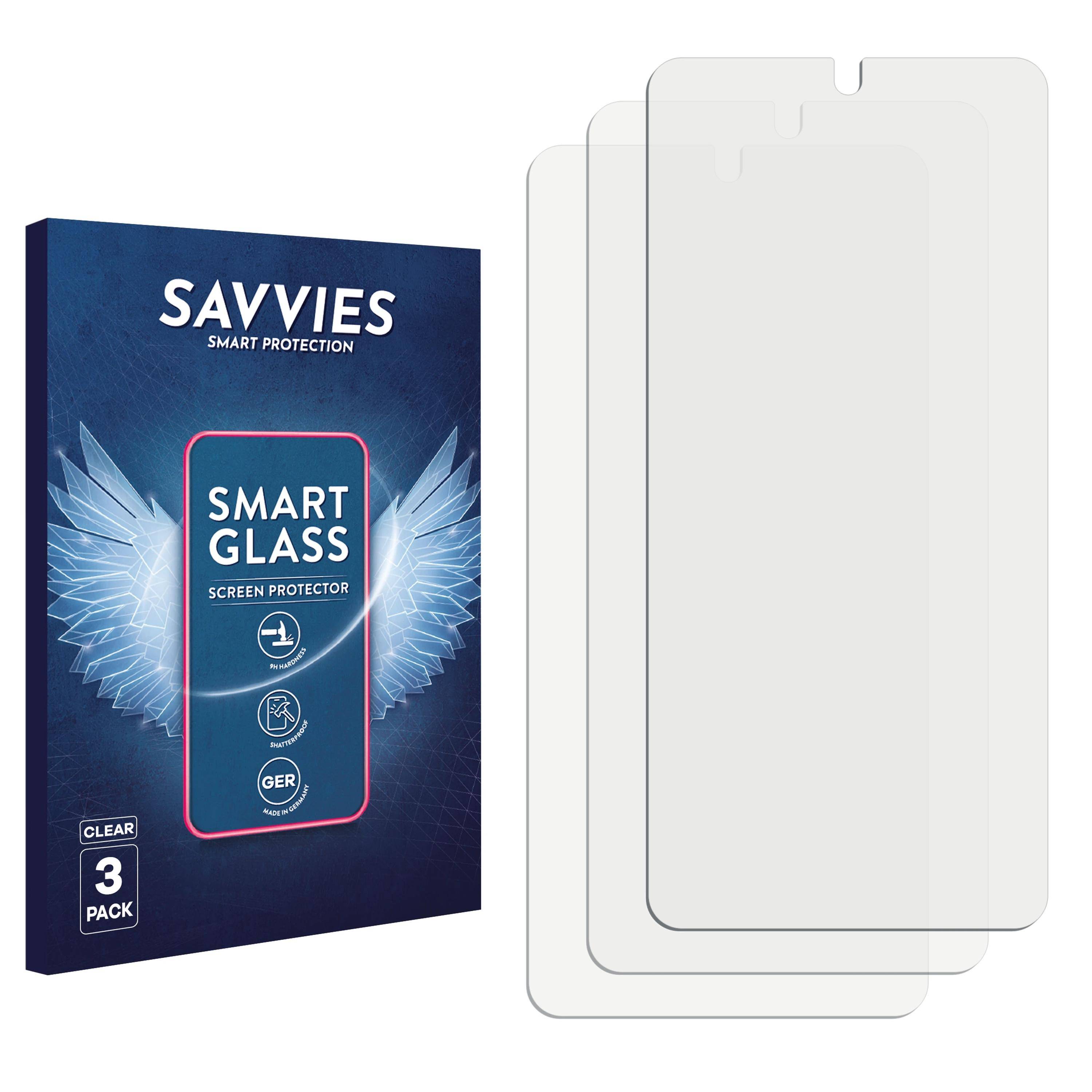 Savvies Smart Glass 3x Flexible Panzer Schutz Glas Folie für Samsung Galaxy S21 FE 5G-3