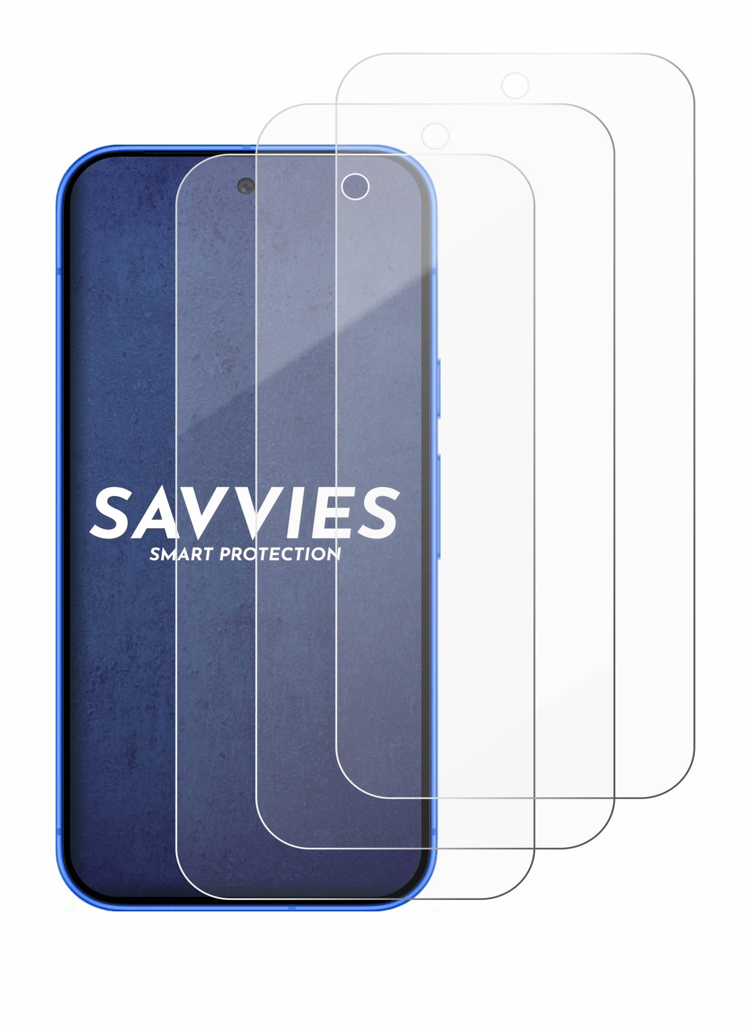 Savvies Smart Glass 3x Flexible Panzer Schutz Glas Folie für Google Pixel 10-2