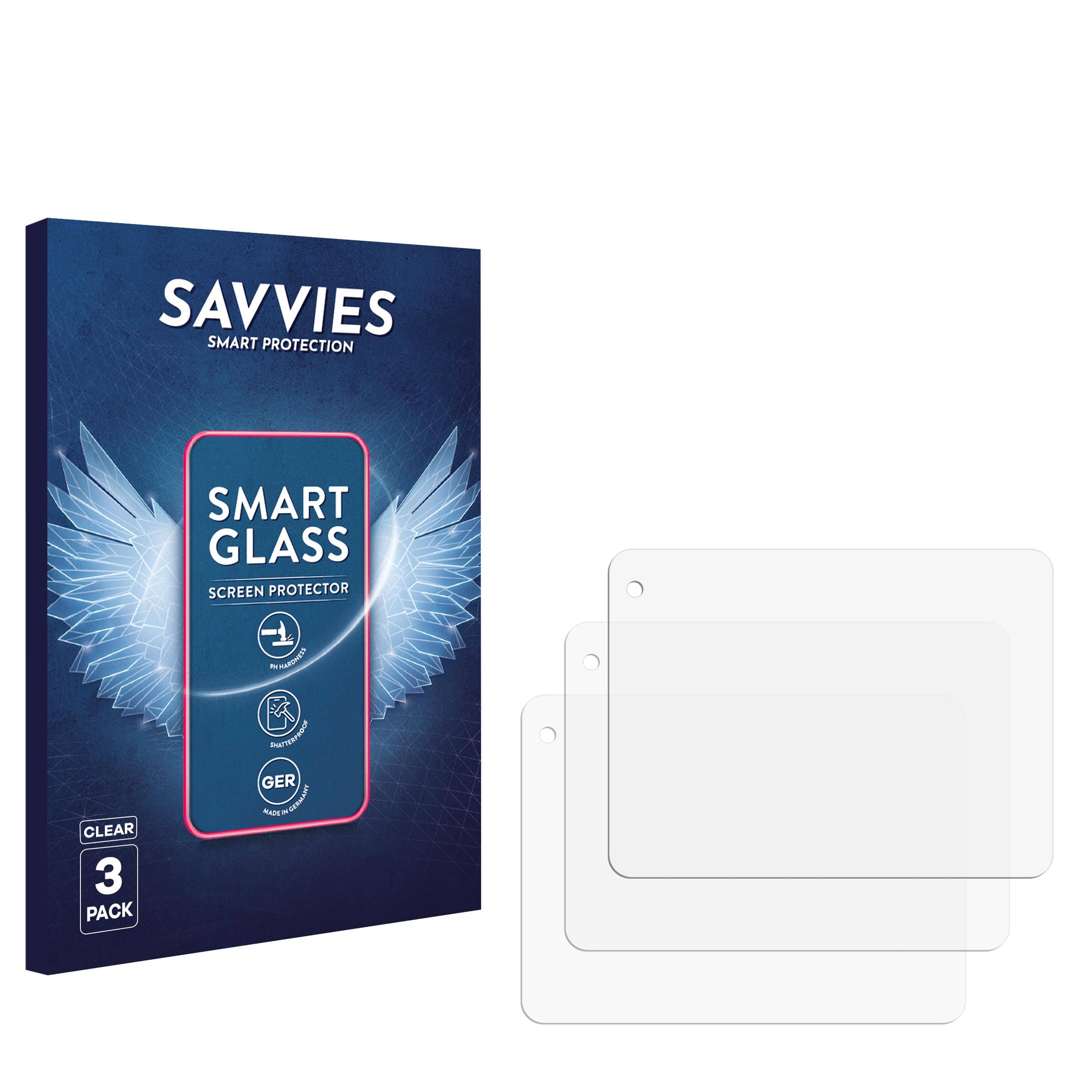 Savvies Smart Glass 3x Flexible Panzer Schutz Glas Folie für GoPro Lit Hero-4