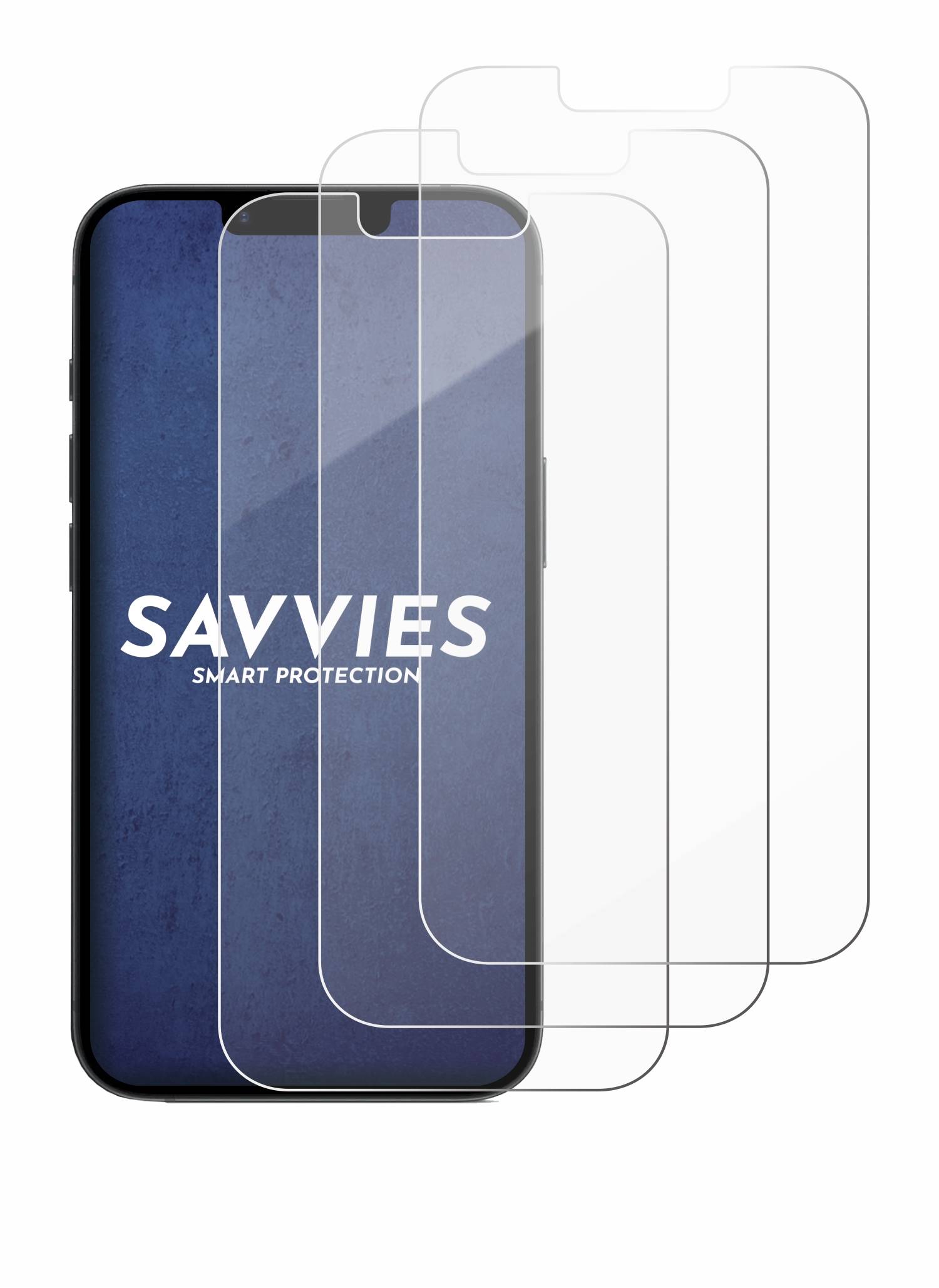 Savvies Smart Glass 3x Flexible Panzer Schutz Glas Folie für Apple iPhone 16e / 17e-3