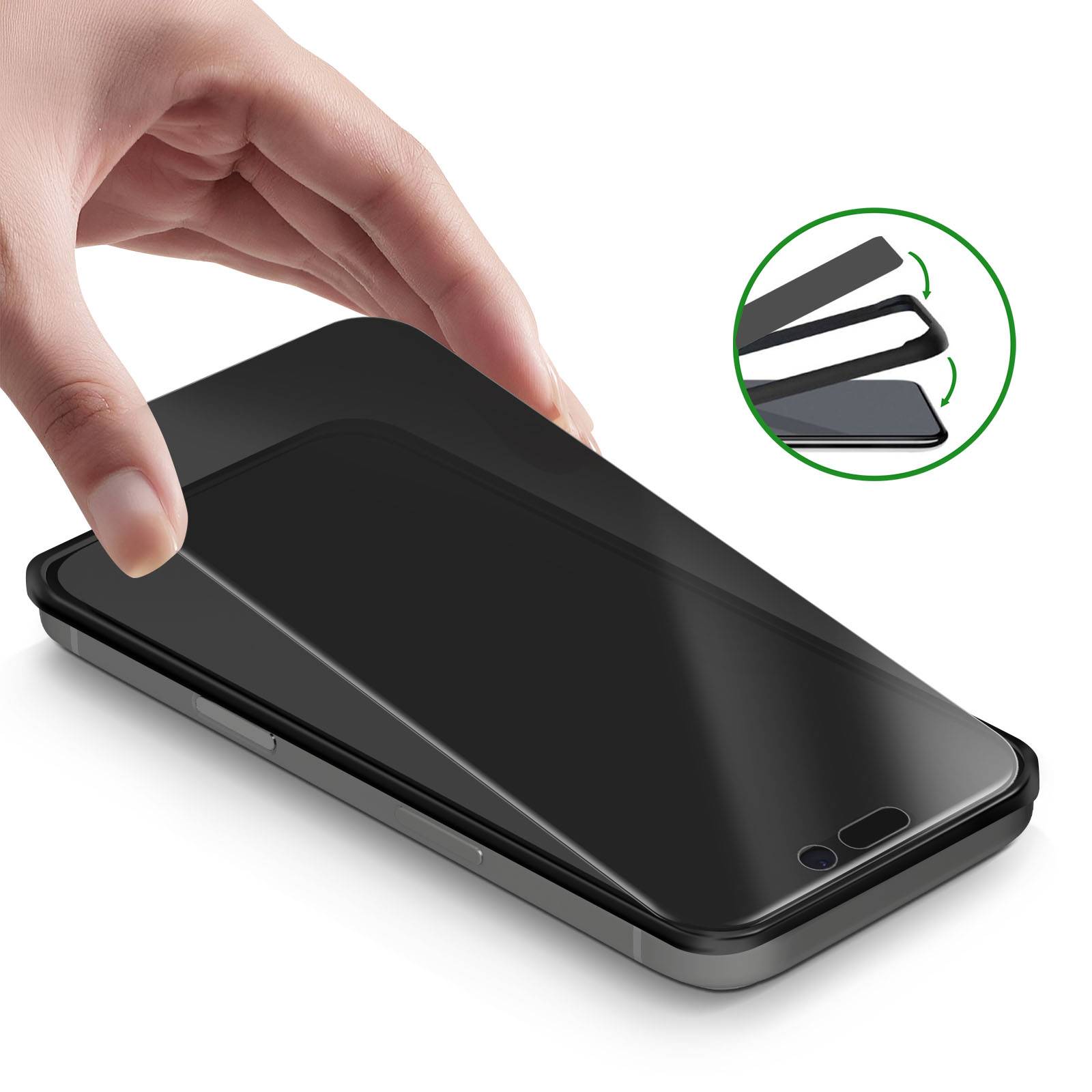 4smarts Second Glass Privacy, Apple, iPhone 17 Pro, Transparent, 1 Stück(e)-4