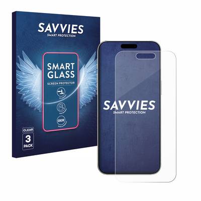 Savvies Smart Glass 3x Flexible Panzer Schutz Glas Folie für Apple iPhone 16-0
