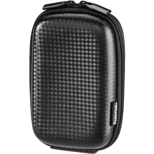 hama 00023139 Kameratasche Hardcase Carbon Style, 6,5 x 3 x 10,5 cm innen, Schwarz