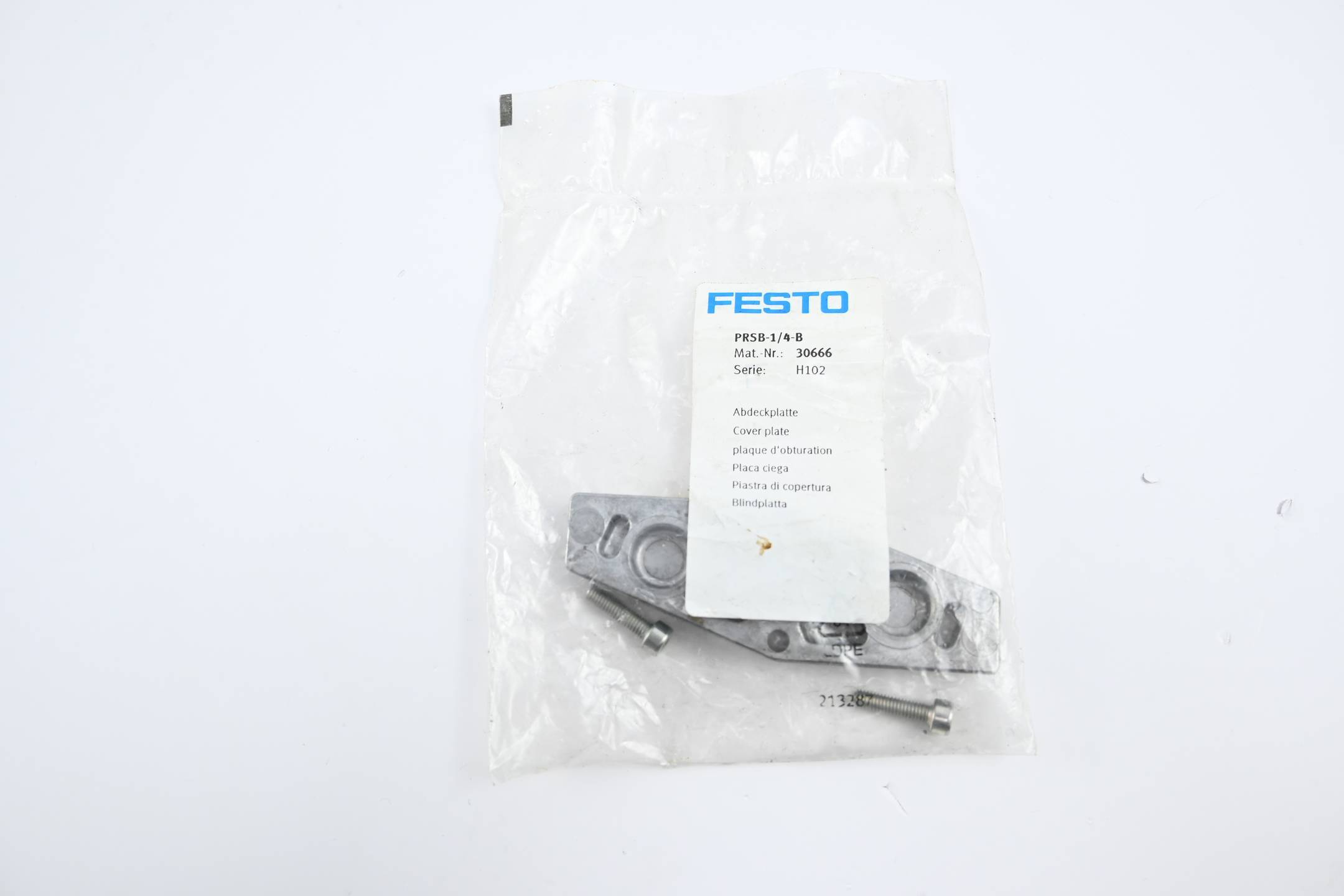 FESTO PRSB-1/4-B, Abdeckplatte, P/n: 30666-0