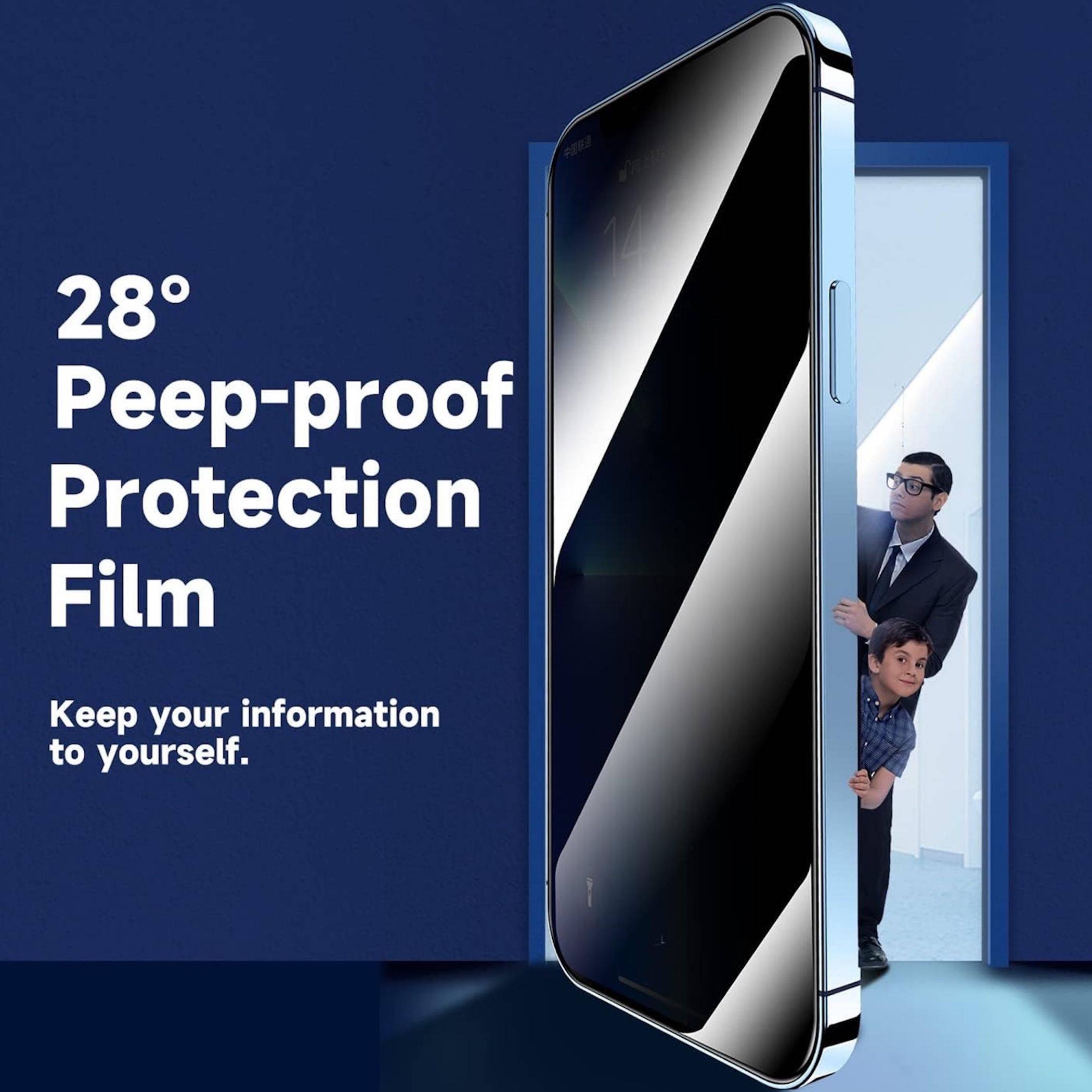 SnapFit Privacy Schutzglas für Apple iPhone 17 Air Installationshilfe Premium H9-1