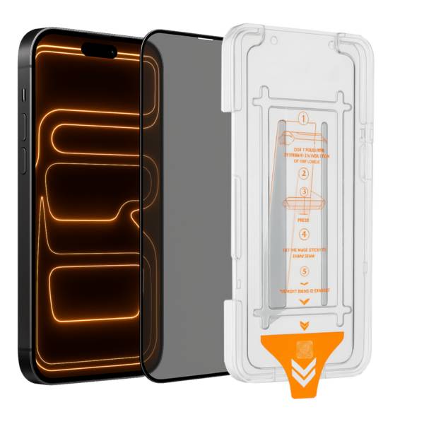 SnapFit Privacy Schutzglas für Apple iPhone 17 Air Installationshilfe Premium H9