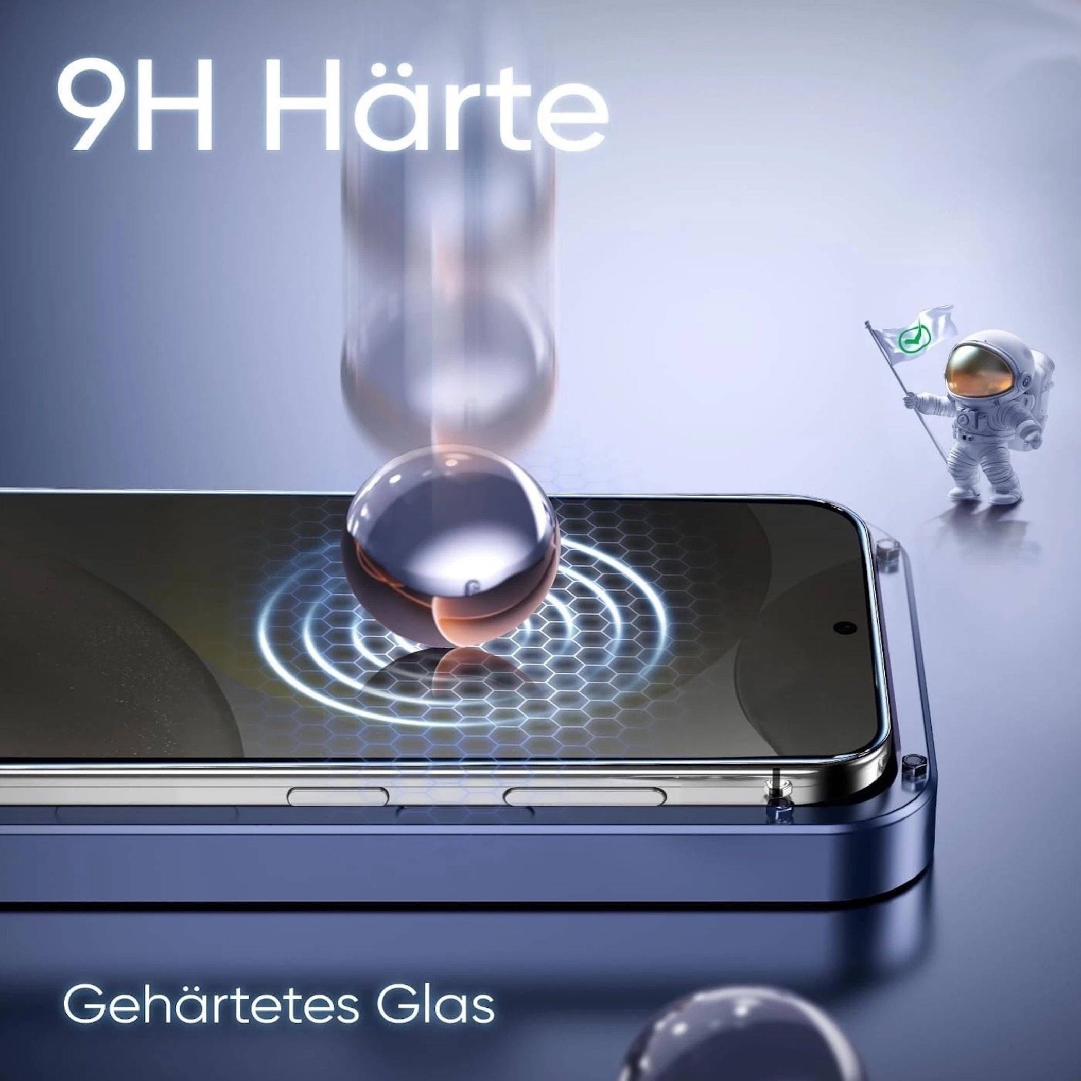 SnapFit Privacy Schutzglas für Apple iPhone 17 Air Installationshilfe Premium H9-4