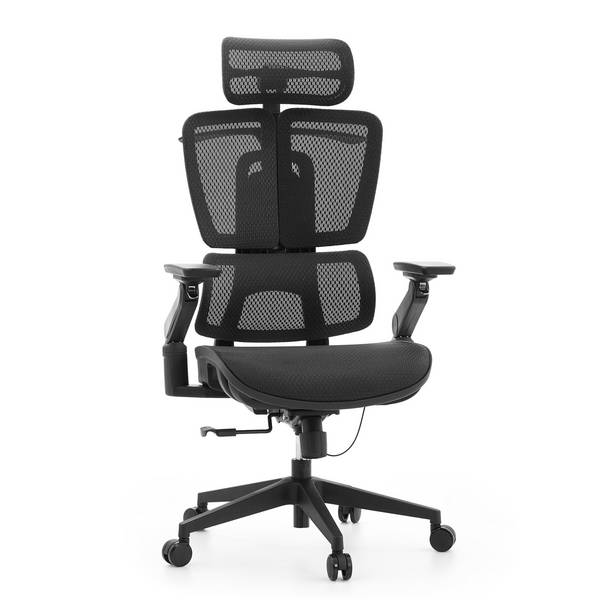 Bürostuhl Chefsessel ERGO U2 PRO3 Sitz Netz Rücken Netz schwarz hjh OFFICE