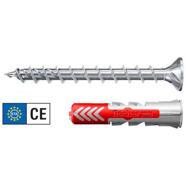 FISCHER - DuoPower ETA 8x40 FPF II Dübel mit Schrauben 50 Stück