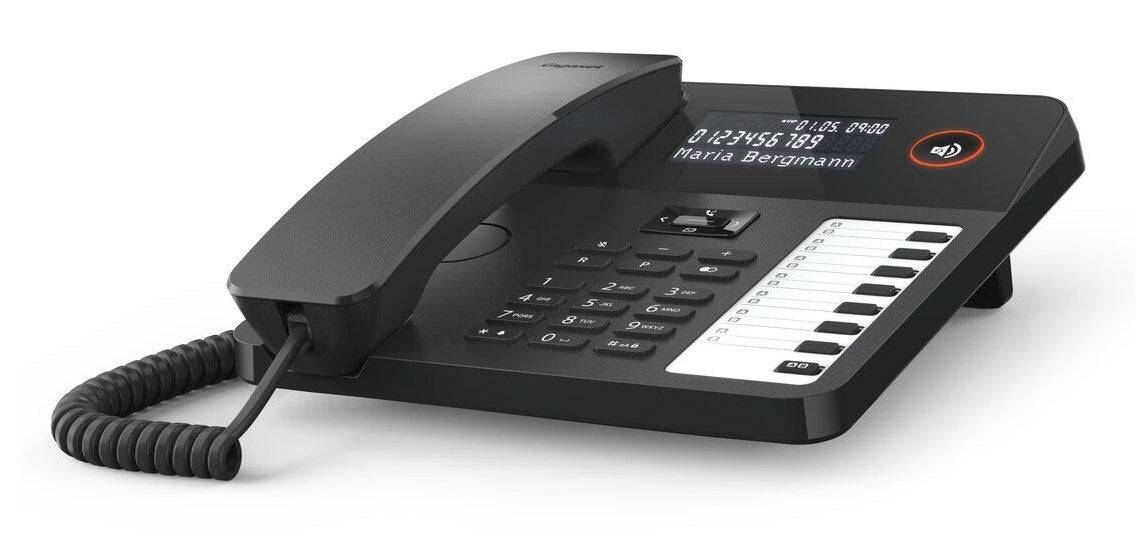 Gigaset DESK 600 Telefon mit Schnur, Schwarz S30350-H224-B101-1