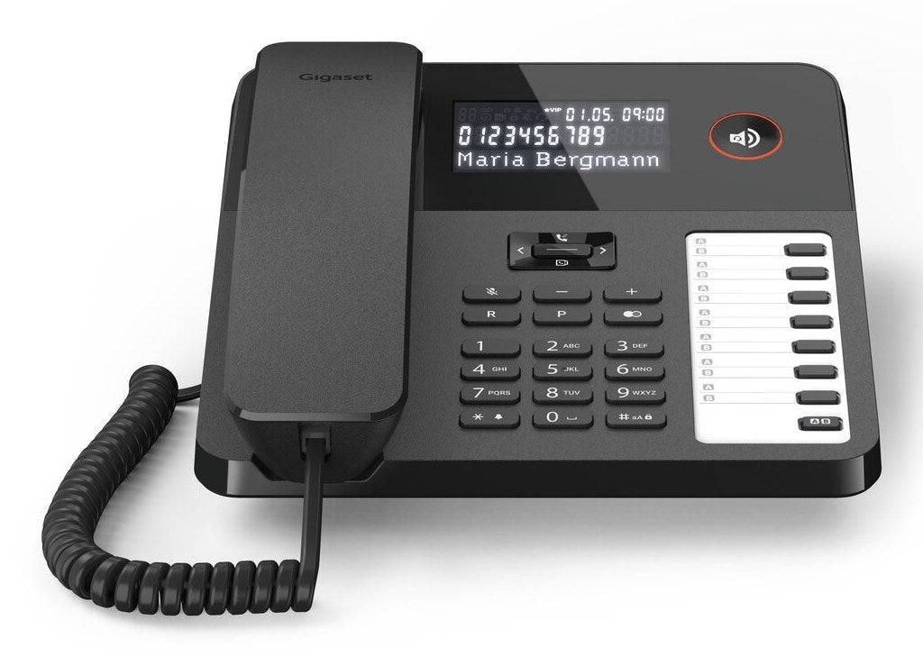 Gigaset DESK 600 Telefon mit Schnur, Schwarz S30350-H224-B101-2