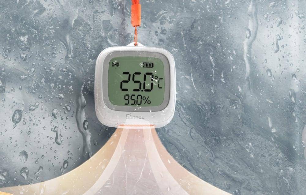 ZigBee LCD-Temperatur- und Feuchtigkeitssensor Sonoff SNZB-02WD-4