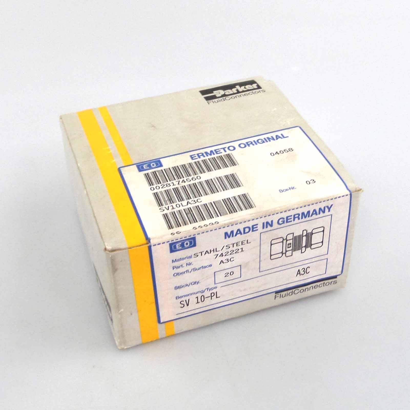 Parker Schottverschraubung SV10LA3C (20Stk.) SIE-0