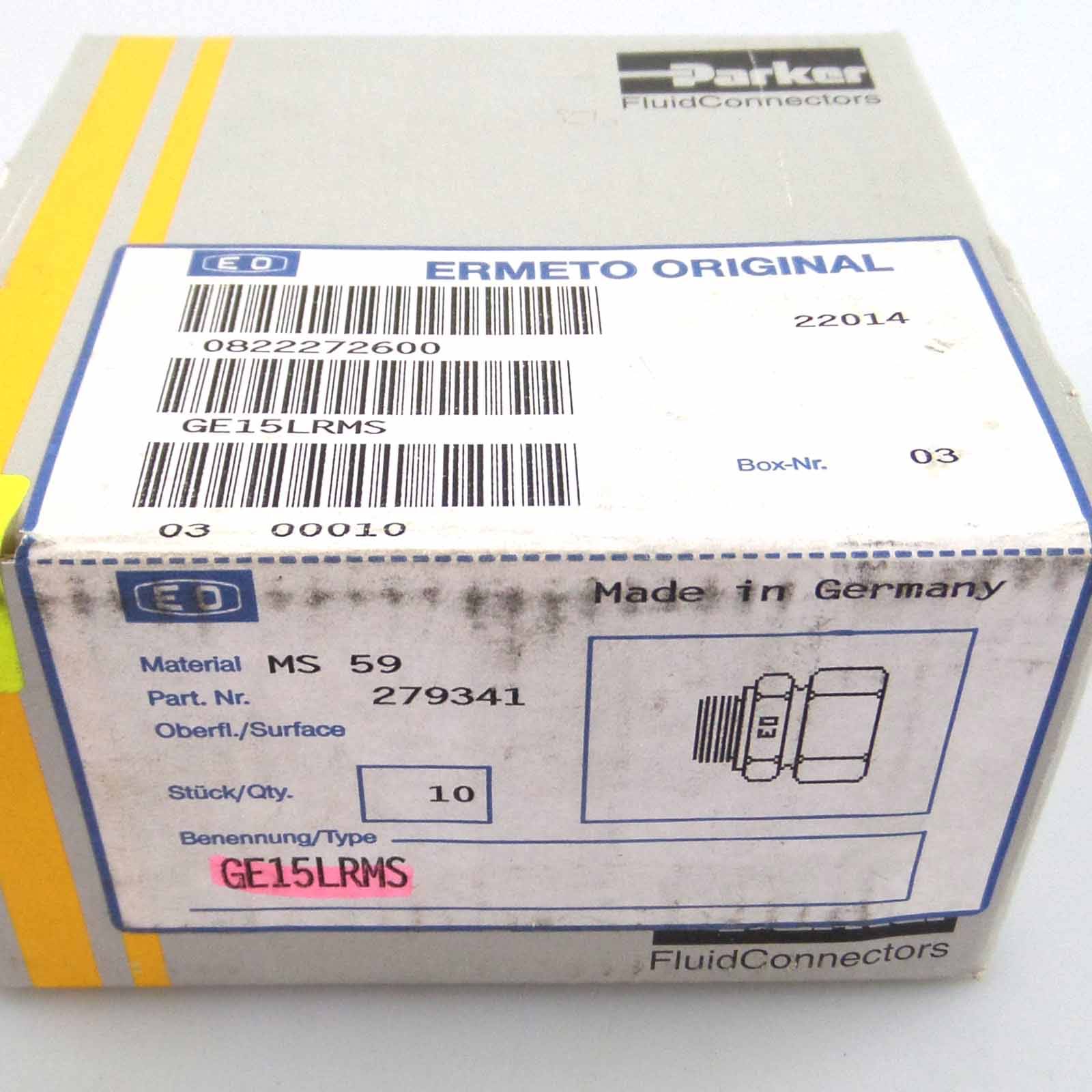 Parker Einschraubverschraubung GE15LRMS (10Stk.) SIE-1