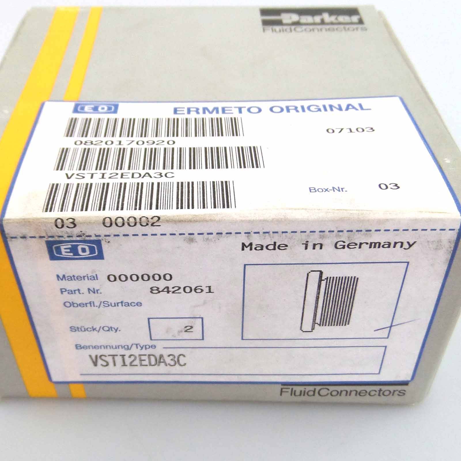 Parker Verschluss-Stopfen VSTI2EDA3C (2Stk.) SIE-1