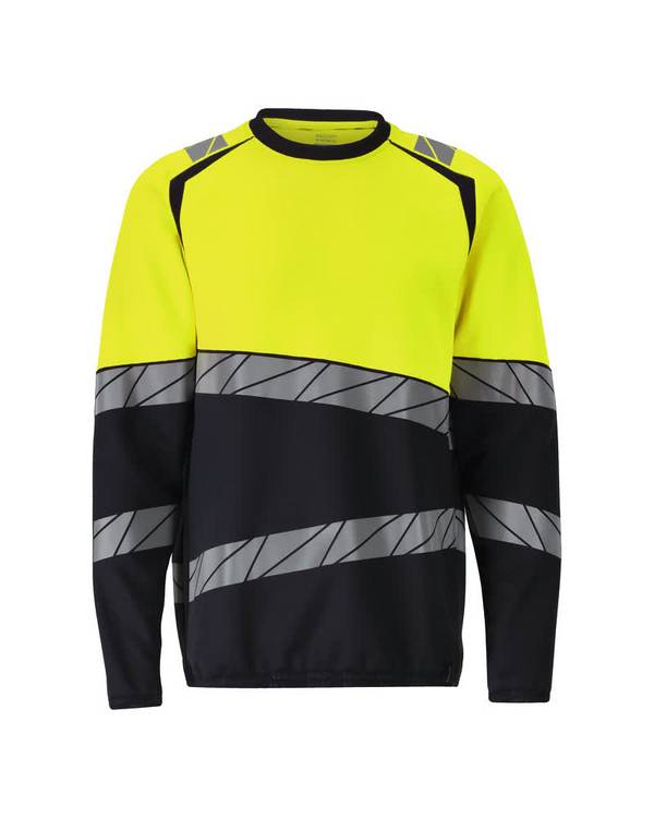 Mascot Sweatshirt Schwarzblau/Hi-vis Gelb, M