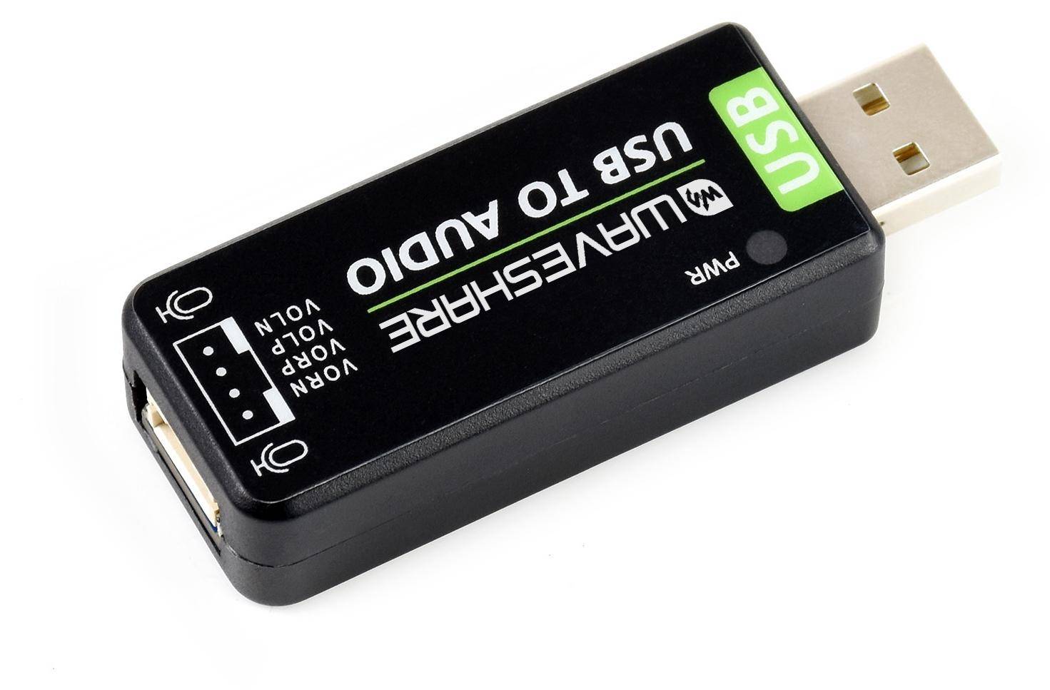 Waveshare USB Sound Card, Stereo Codec, Mikrofon, Lautsprecheranschluss, Abtastraten 8-48kHz-1