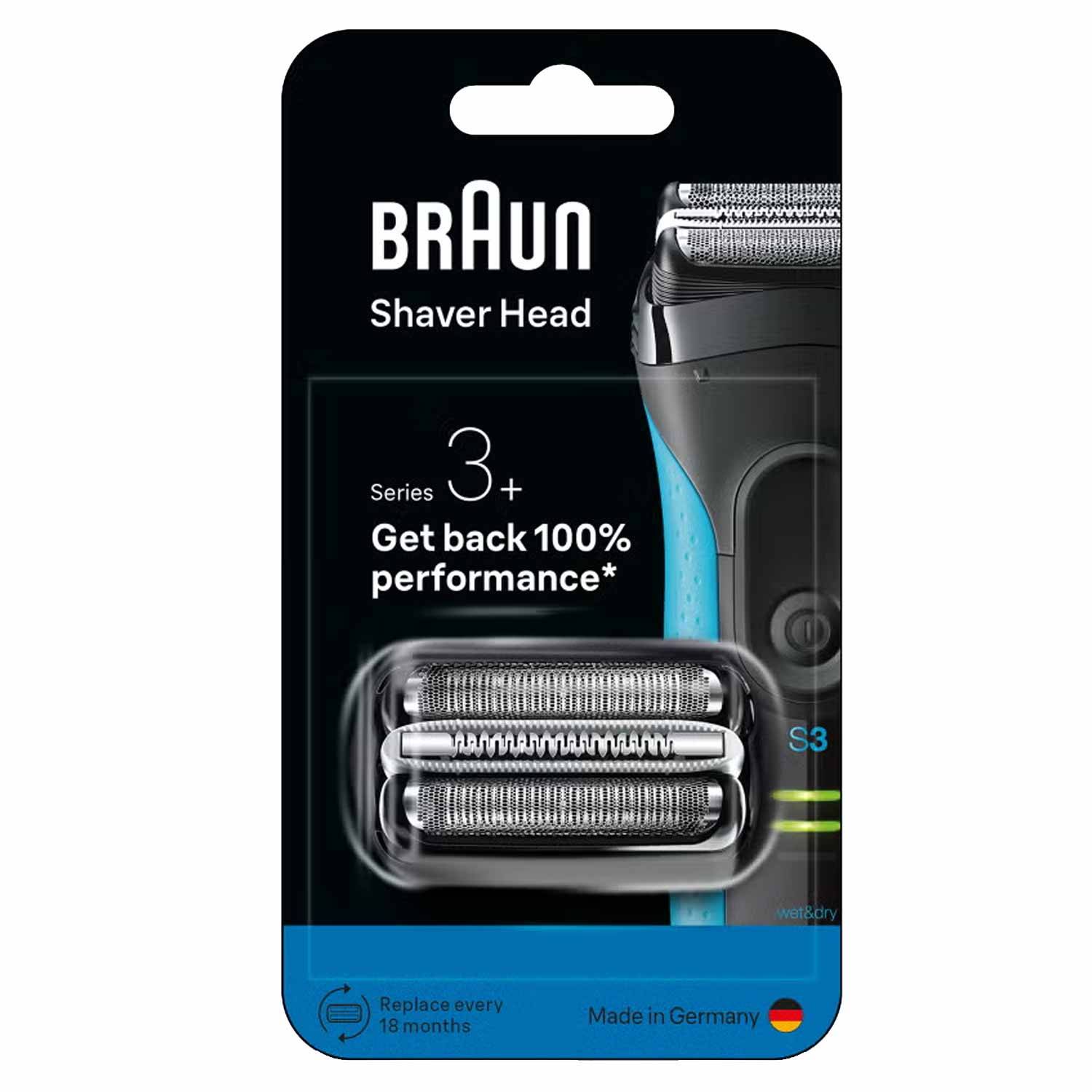 Braun Series 3+ 32B Scherkopf schwarz-0