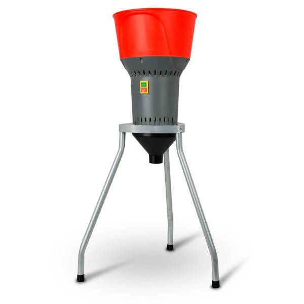 EBERTH Getreidemühle elektrisch 1300W, Schrotmühle 400kg/h mit Edelstahlklinge, Standfuß, 5 Siebe