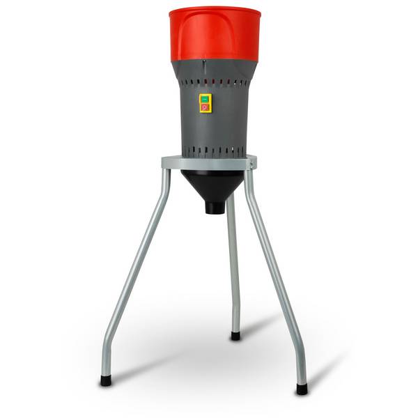 EBERTH Getreidemühle elektrisch 1000W, Schrotmühle 300kg/h mit Edelstahlklinge, Standfuß, 5 Siebe