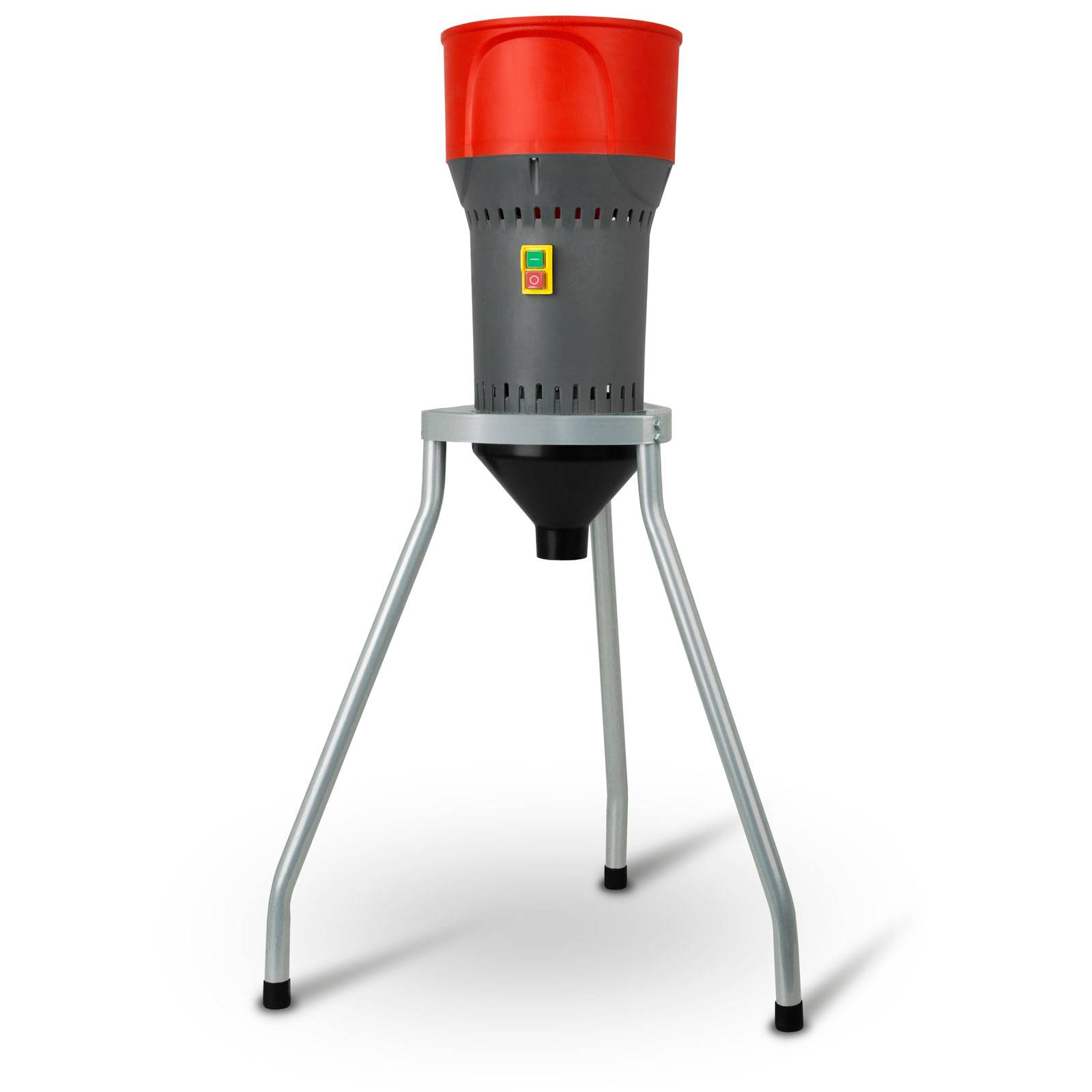 EBERTH Getreidemühle elektrisch 1000W, Schrotmühle 300kg/h mit Edelstahlklinge, Standfuß, 5 Siebe-0