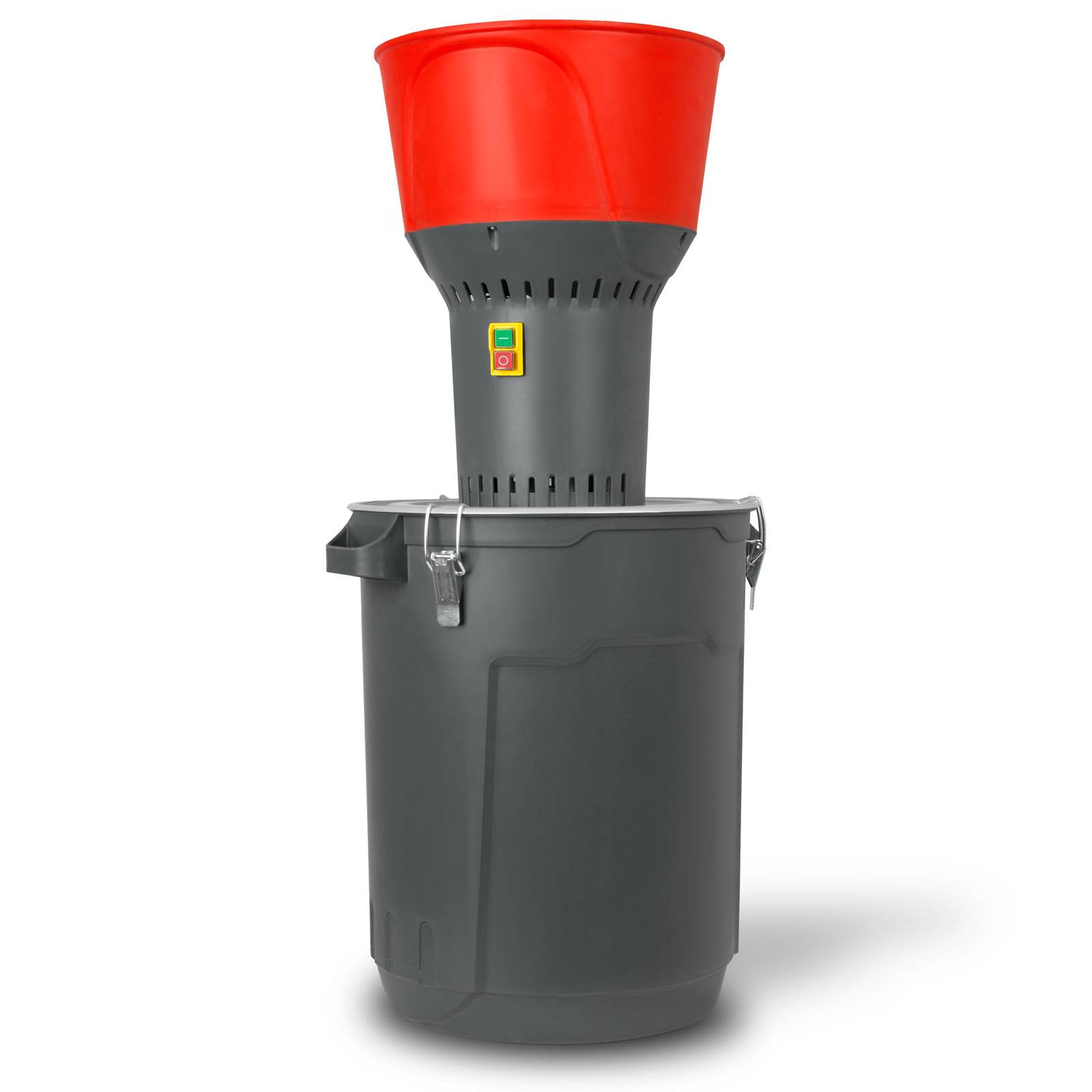 EBERTH elektrische Getreidemühle 1300W mit 50L Eimer, 13L Trichter, 400kg/h, Edelstahlklinge, 5 Siebe-0