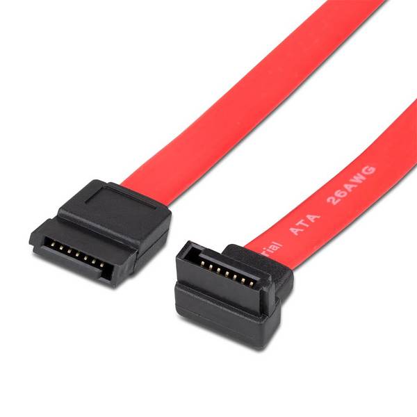 Fujitsu SATA-Kabel T26139-Y4028-V107, SATA Kabel auf SATA Kabel, rot, ca. 33 cm, abgewinkelt
