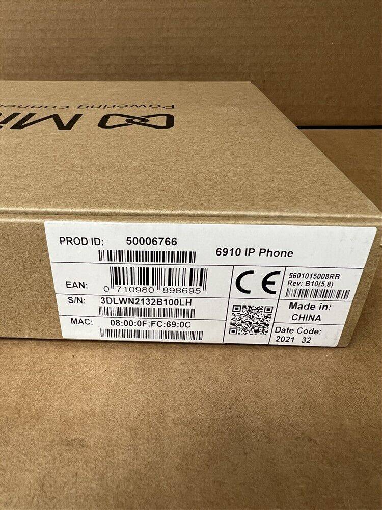 MITEL 6910 - IP-Telefon (3,4" LCD-Display | HD-Breitbandaudio | Vollduplex-Freisprechen | PoE) - in schwarz-1