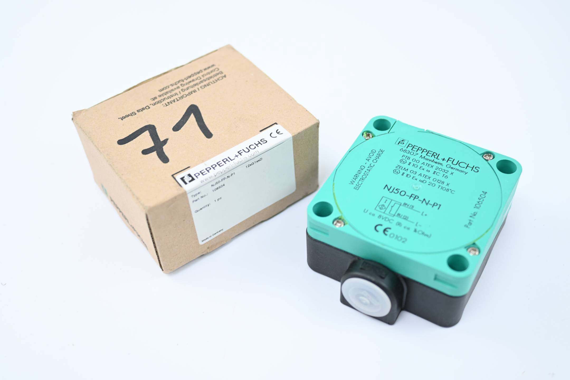 Pepperl + Fuchs induktiver Sensor NJ50-FP-N-P1 ( 106504 )-0