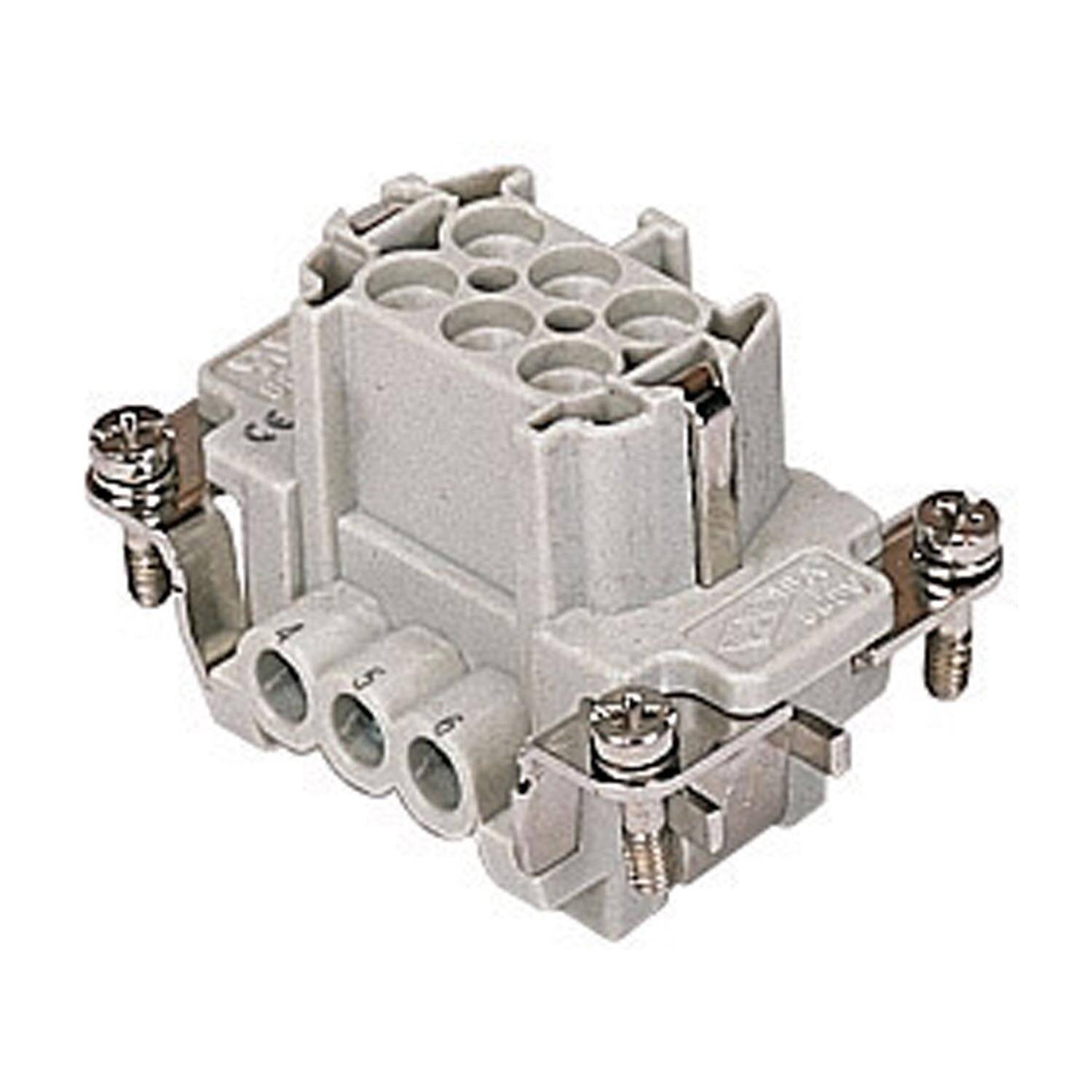 CNEF 06 T I.L.M.E. Ilme CNE Buchseneinsatz (F) mit Drahtschutz Schraubanschluss, 6-polig+PE 500V, 16A - 1 Stück-3
