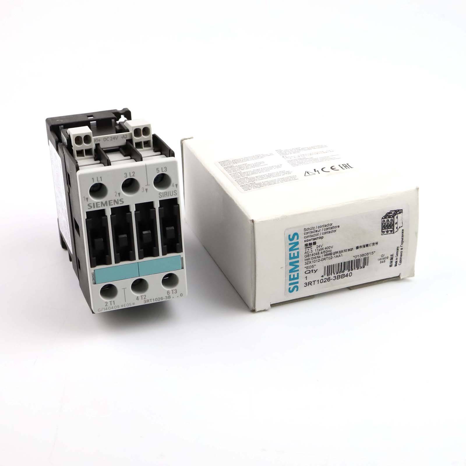 Siemens Leistungsschütz 3RT1026-3BB40 OVP-0