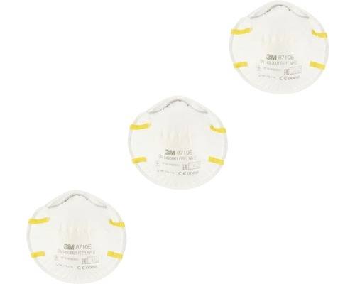 3M Partikelmaske weiß 3St 8710-3-2