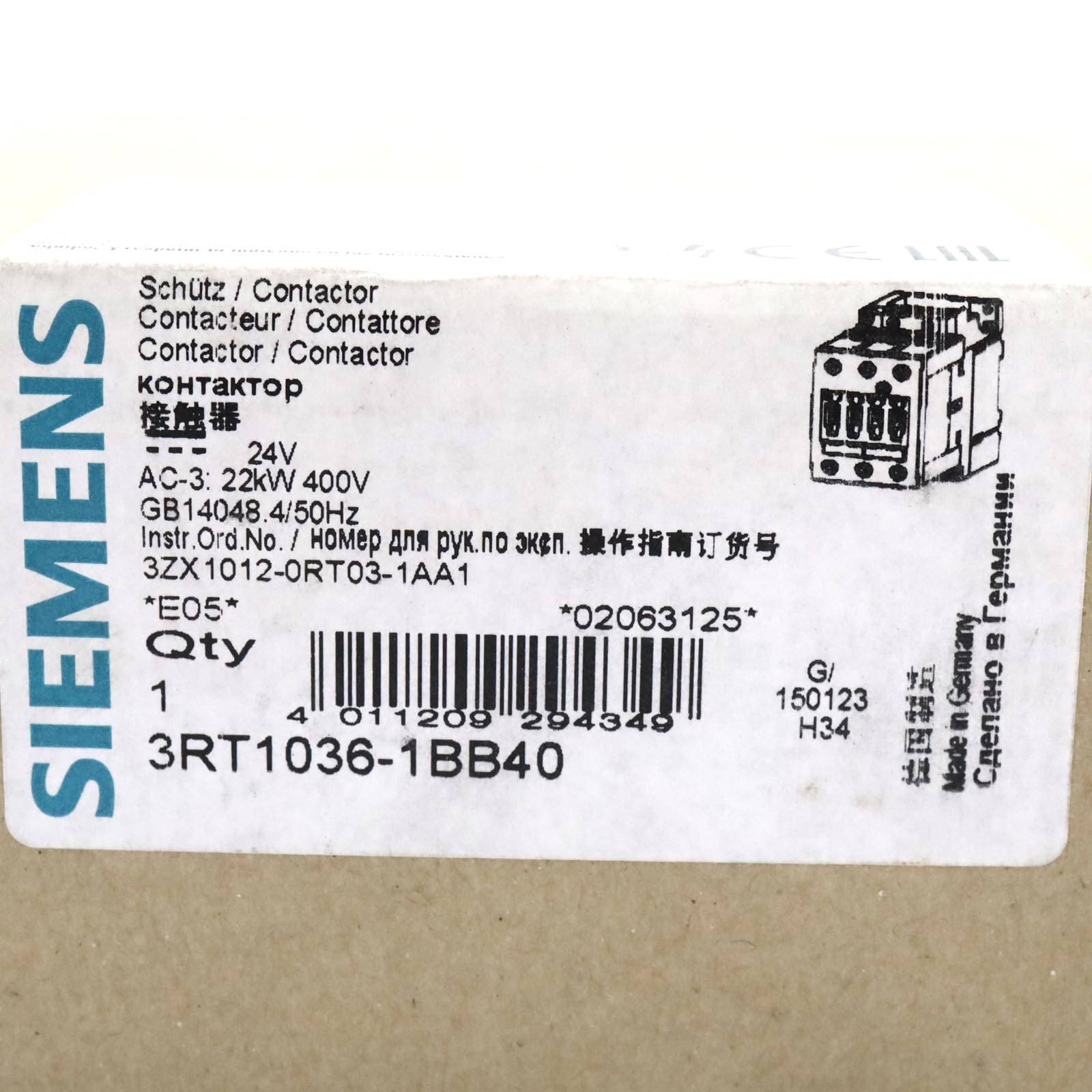 Siemens Schütz 3RT1036-1BB40 24V OVP-4