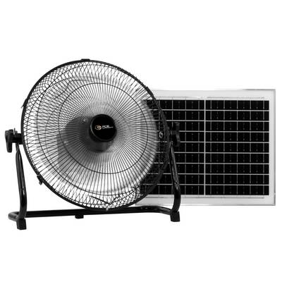 PCE Instruments Bodenventilator PCE-SV 10 |inkl. Solarpanel und Akkubetrieb |2 Stufen |10W Leistung |6-10h Betriebszeit-0