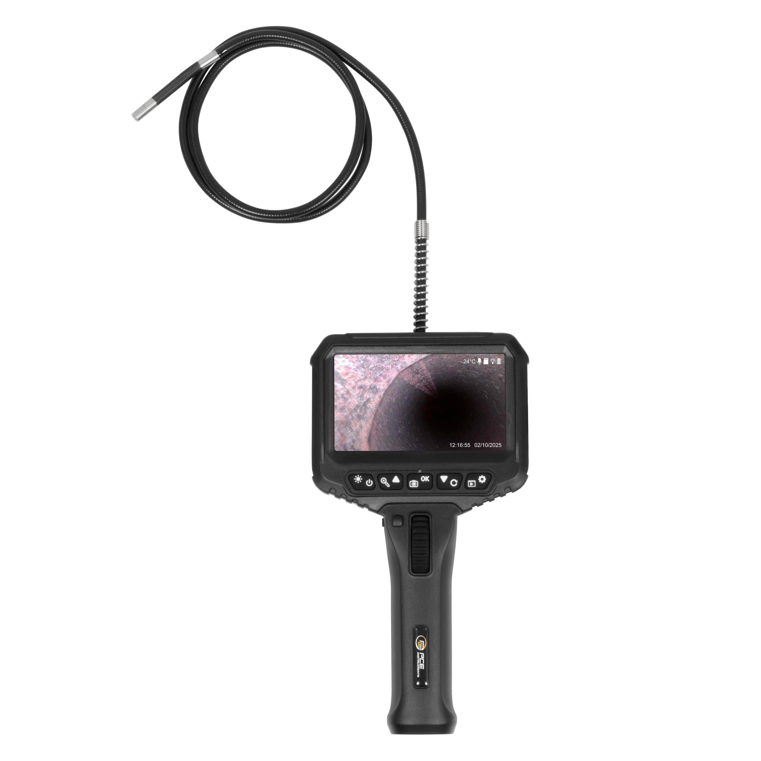 PCE Instruments Endoskopkamera PCE-VE 100N |2-Wege Kamerasonde |Kamerakopf Ø6,2mm |Kabellänge 1m |4x-Zoom |integr. Mikro-1
