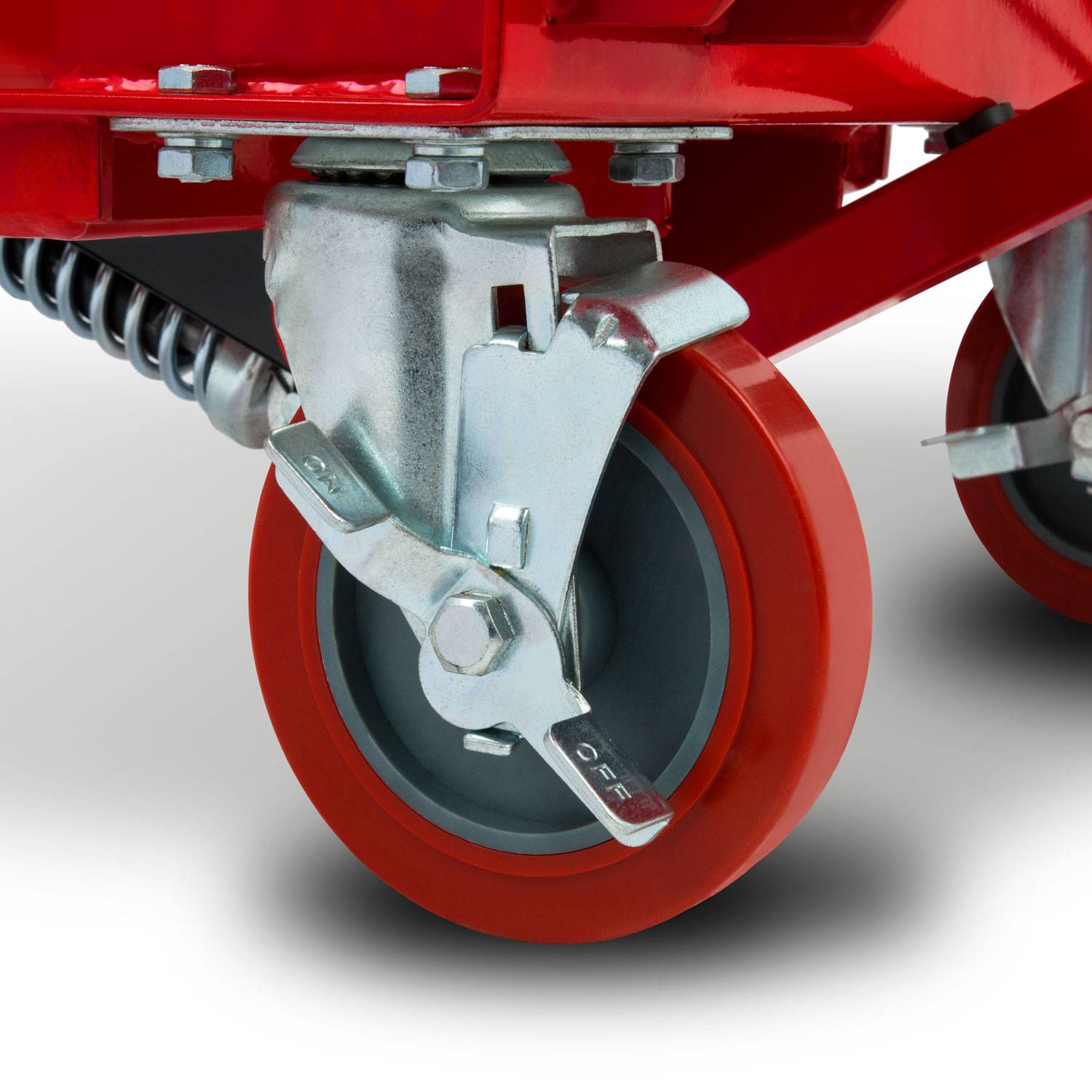EBERTH Hubtisch hydraulisch 750kg, Scherenhubwagen Stahl, 820x520mm, Hubhöhe 280–780mm, Bremse, Pedal-2