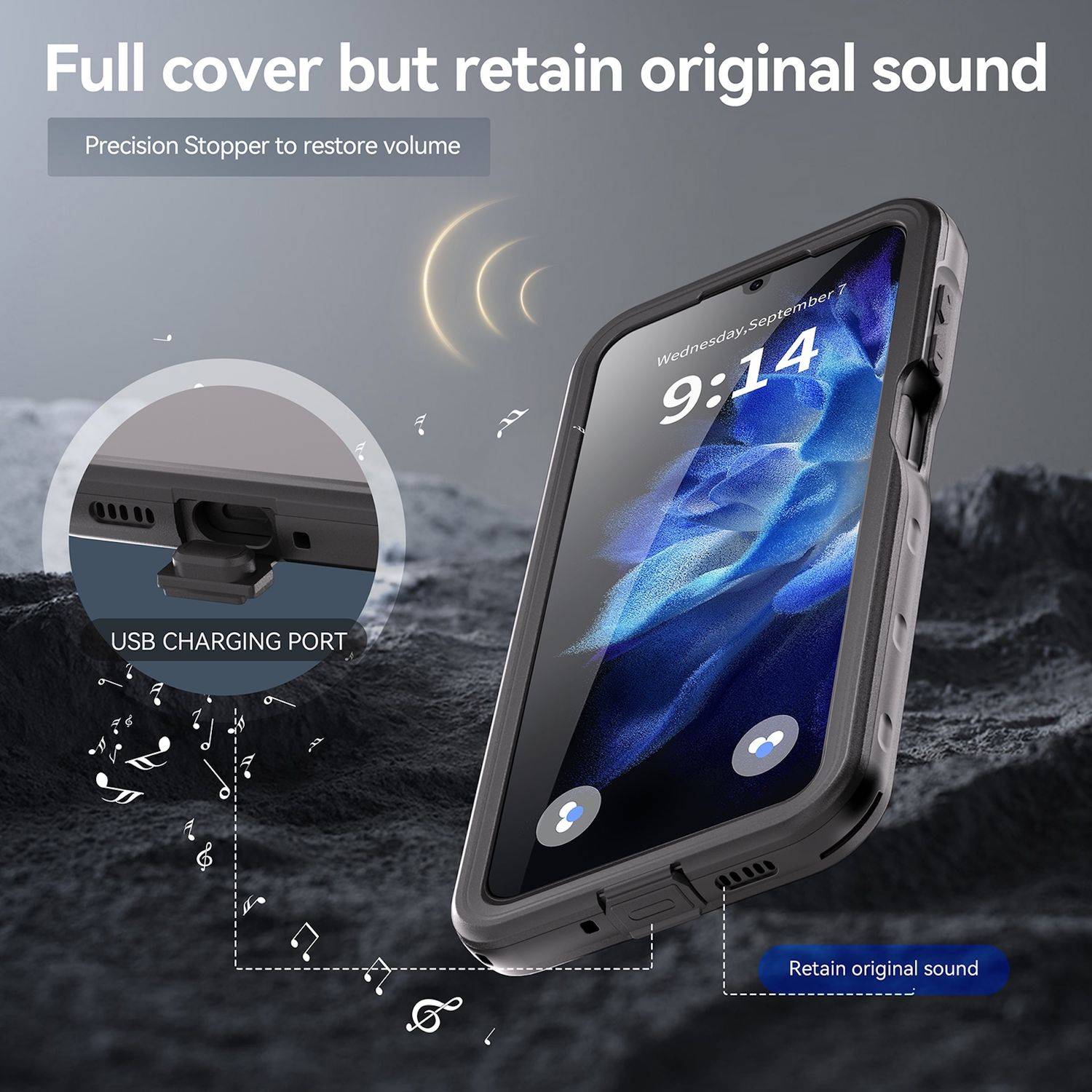 Handyhülle für Samsung Galaxy A17 5G / 4G 360 Grad TPU Body Wasserdichte Tasche-3