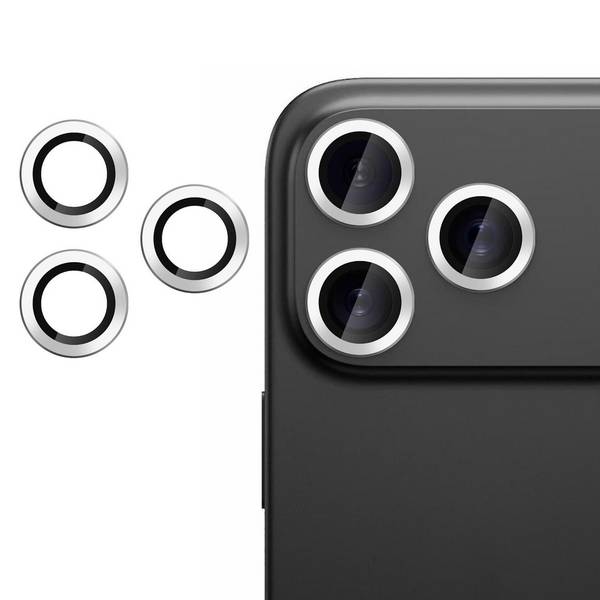 9H Kamera Schutzglas für Apple iPhone 17 Pro Ultra Dünn Anti-Fingerprint Silber